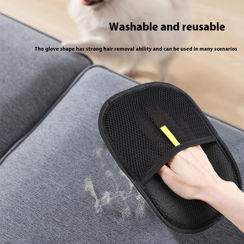 2-in-1 Pet Grooming Glove – Hair Remover & Deshedding Brush for All Fur Types