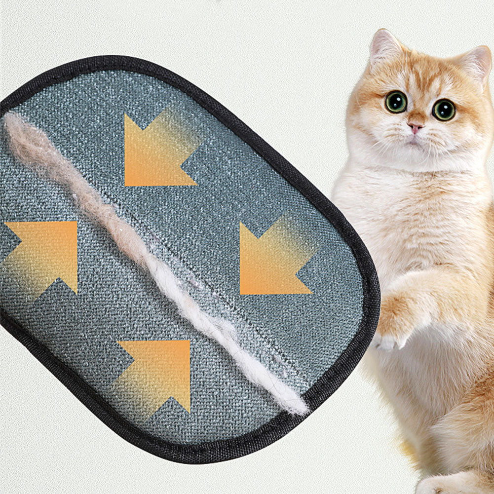 2-in-1 Pet Grooming Glove – Hair Remover & Deshedding Brush for All Fur Types